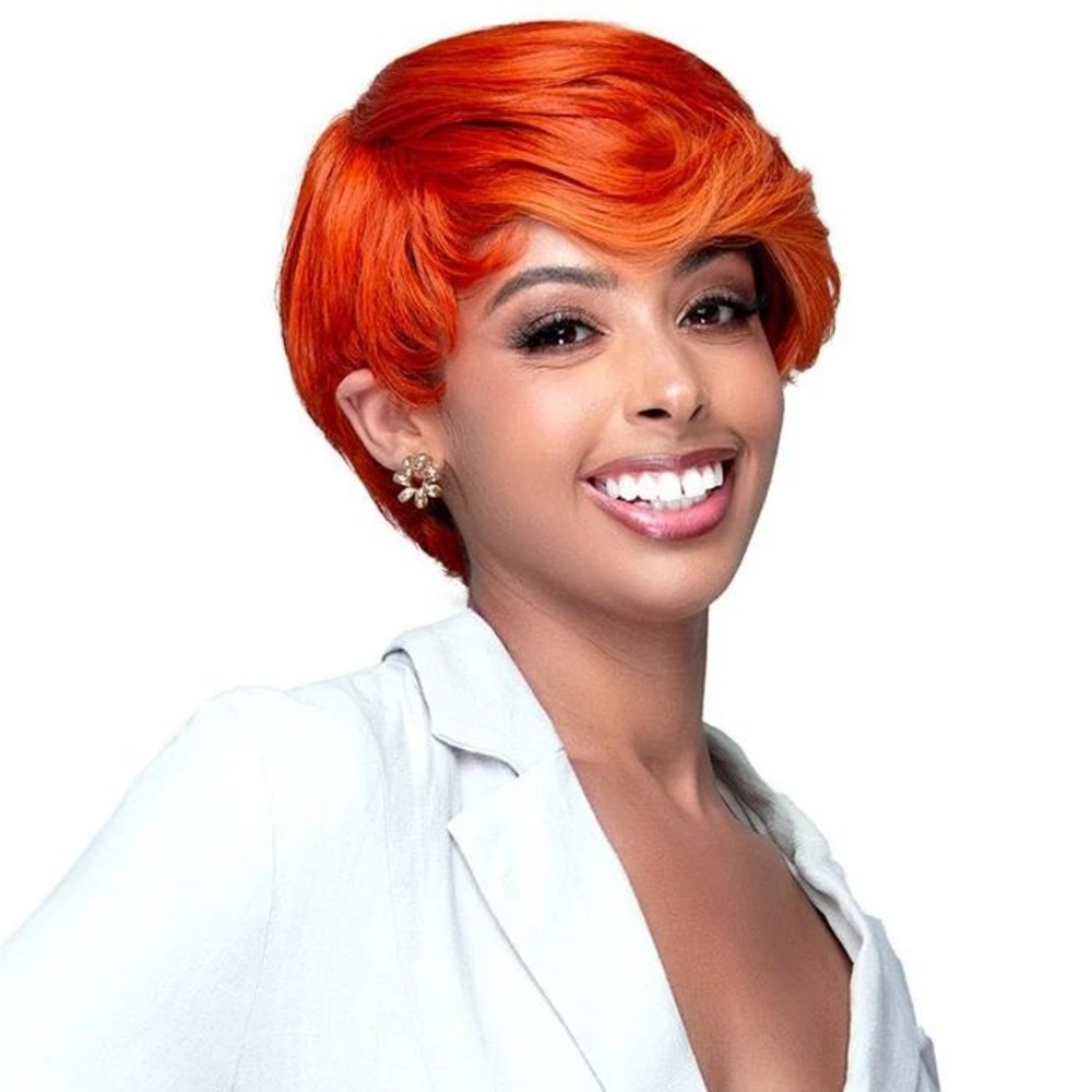 Bobbi Boss Boss Wig M454 Women OS Hot Red NWT Synthetic Short Pixie Cut